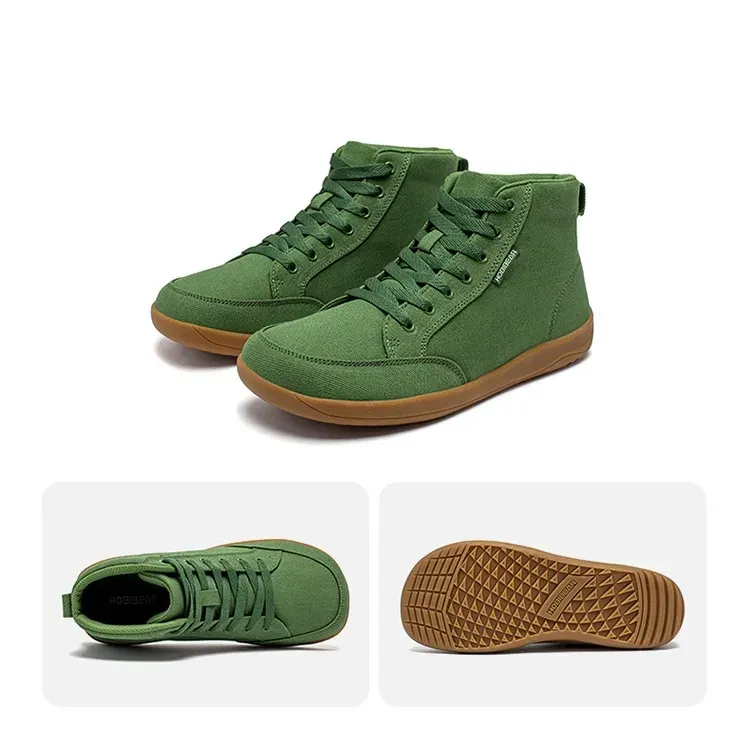 Chaussures barefoot mi-hautes HOBIBEAR à bout large pour marche