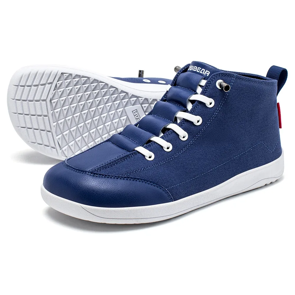 Bottes barefoot mi-hautes en toile HOBIBEAR à large toe box