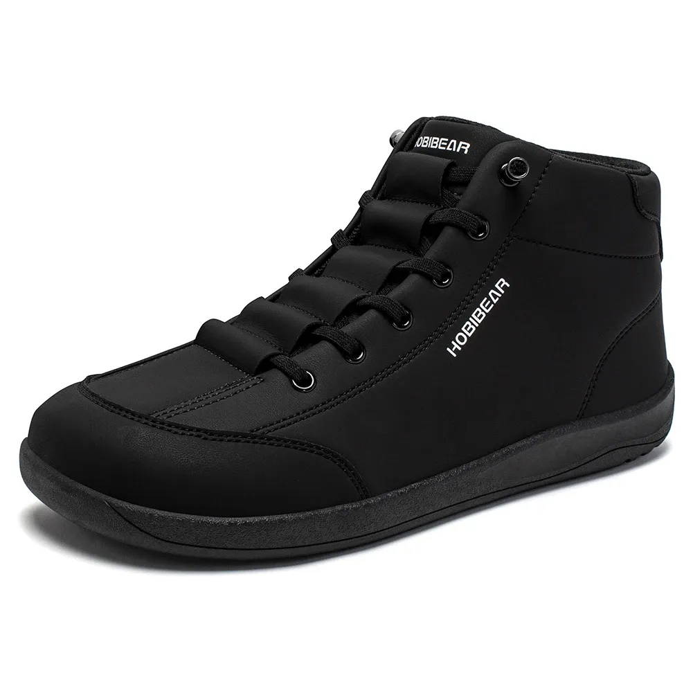 Bottines barefoot mi-hautes à bout large HOBIBEAR