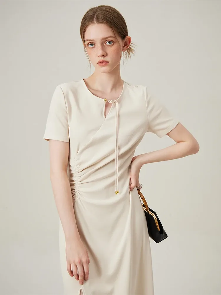 Robe chinoise d’été FANSILANEN à coupe slim