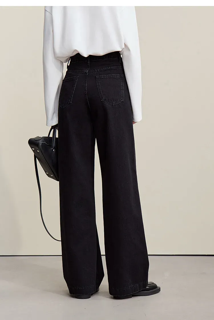 Jean large AMII en coton stretch, coupe décontractée printemps 2026