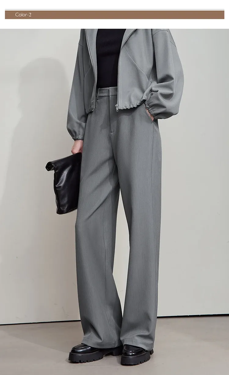 Pantalon ample de bureau AMII à jambe large, automne 2025