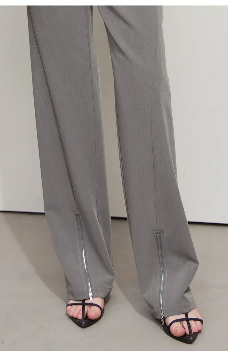 Pantalon évasé AMII à fente latérale pour femme