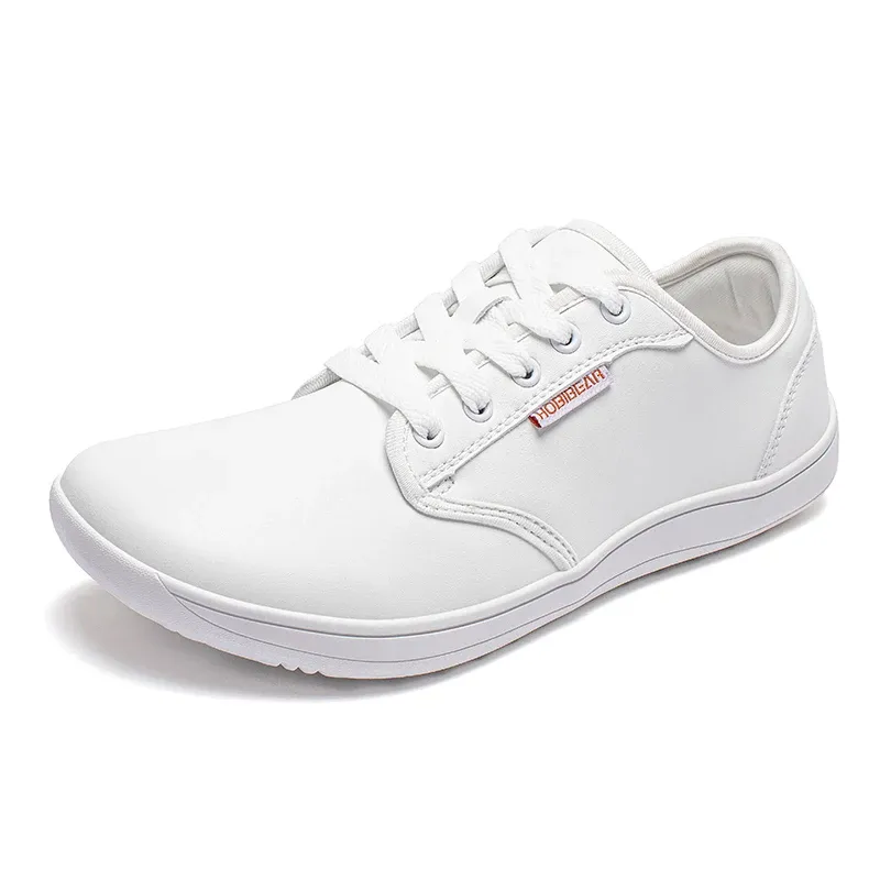 BIBEAR chaussures minimalistes larges en cuir synthétique