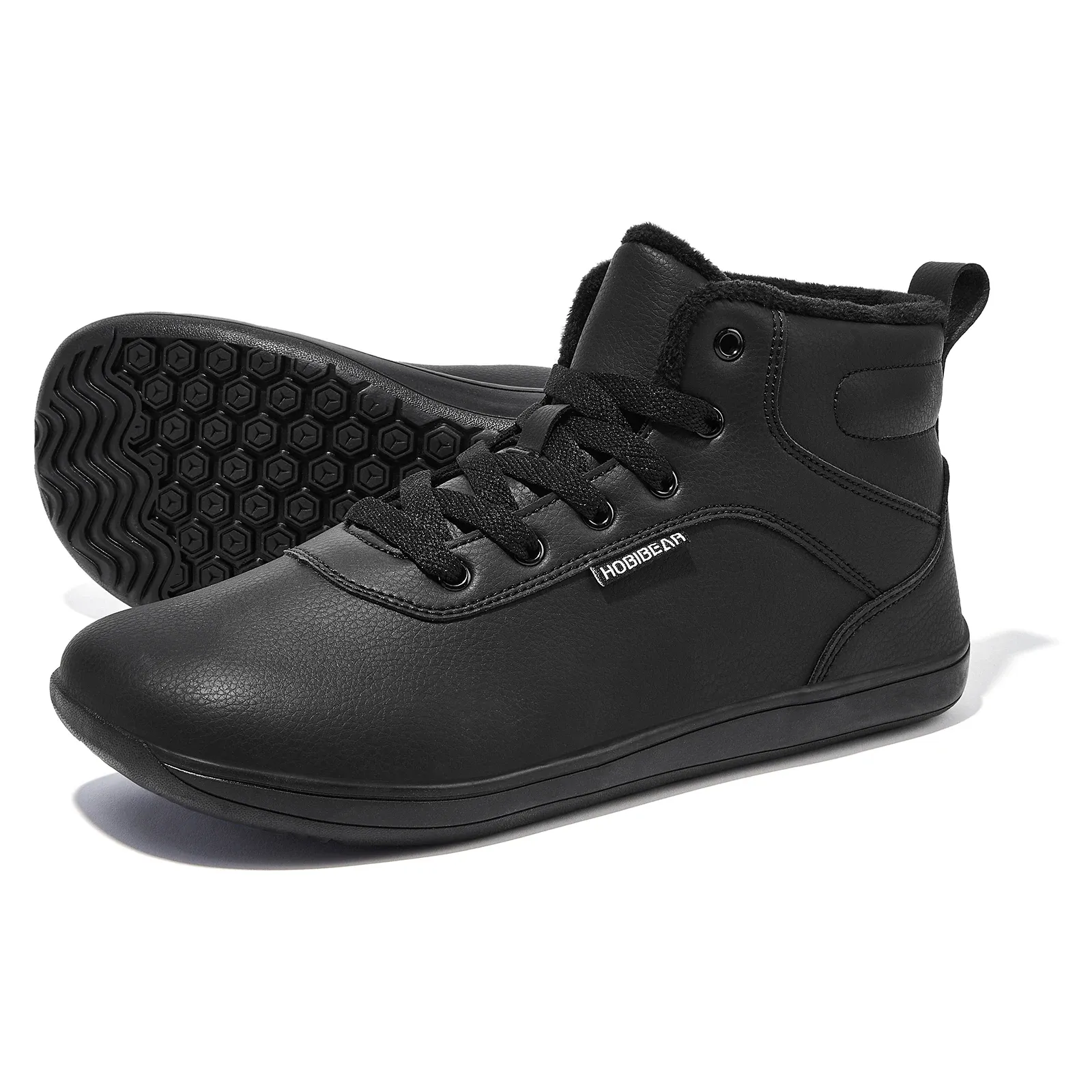 Chaussures d’hiver BIBEAR à lacets, bout large et doublure chaude