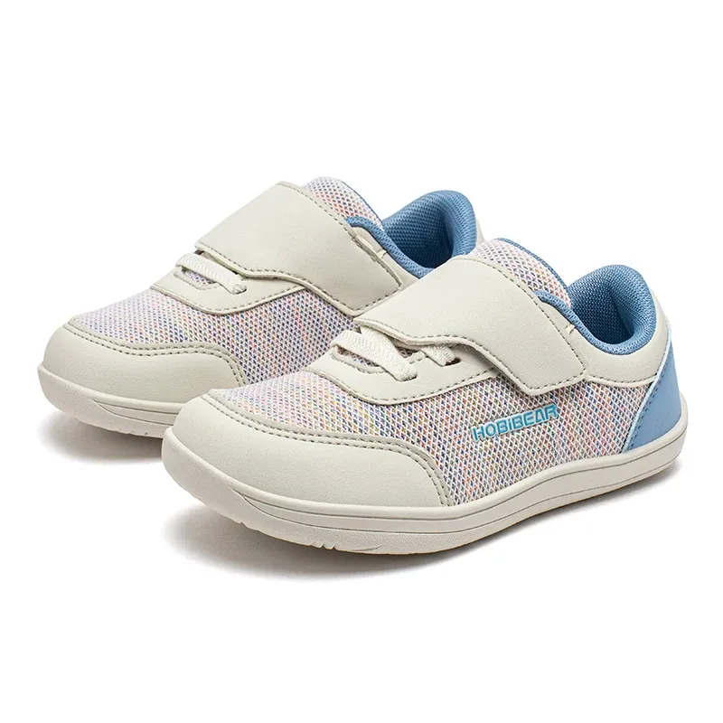 Chaussures barefoot enfant BIBEAR en mesh respirant à fermeture velcro
