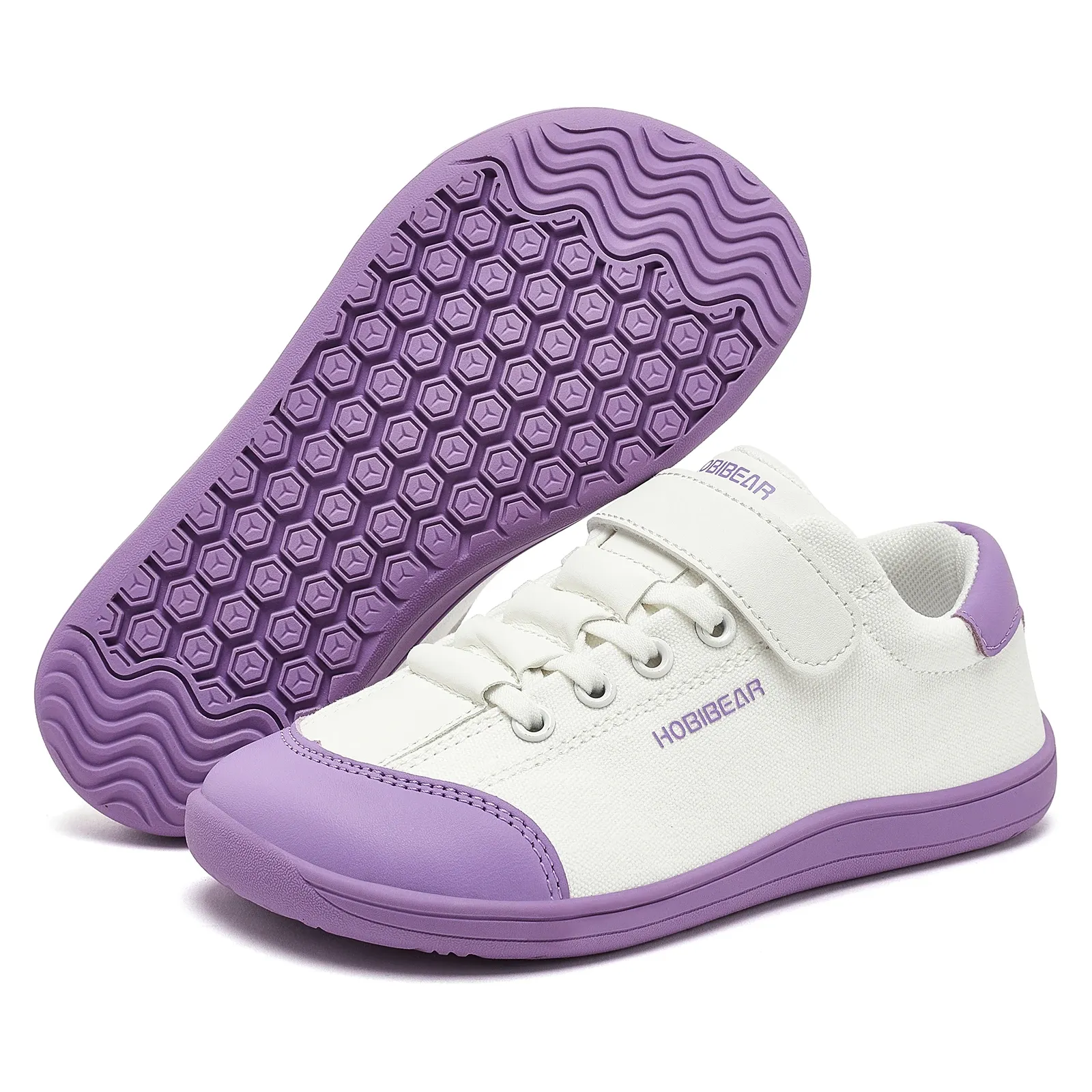 Chaussures barefoot enfant HOBIBEAR à bout large et fermeture velcro