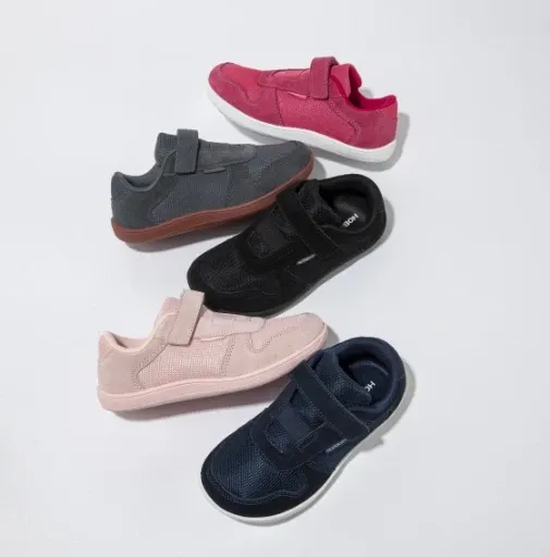 Baskets barefoot enfant BIBEAR à bout large et semelle souple