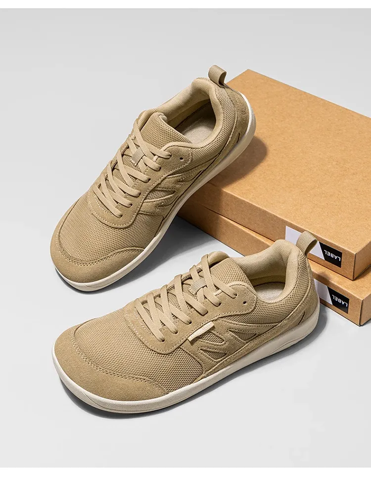 Chaussures barefoot HOBIBEAR à lacets et avant-pied large