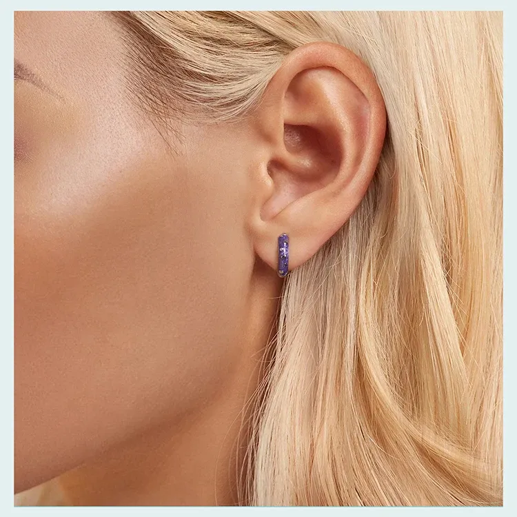 Créoles cœur en argent 925 avec zircon Bamoer