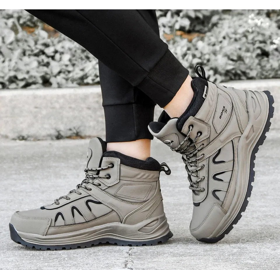 Bottes de randonnée montantes BONA doublées peluche pour homme