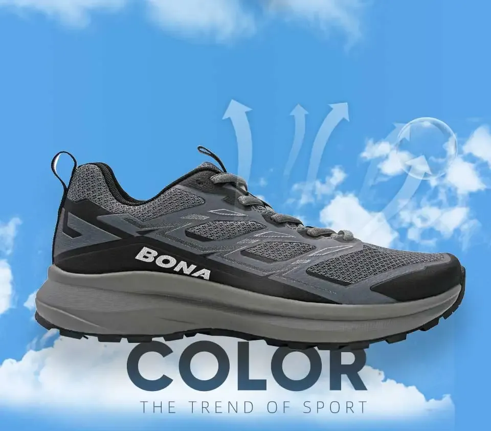 Baskets homme BONA respirantes à semelle antidérapante