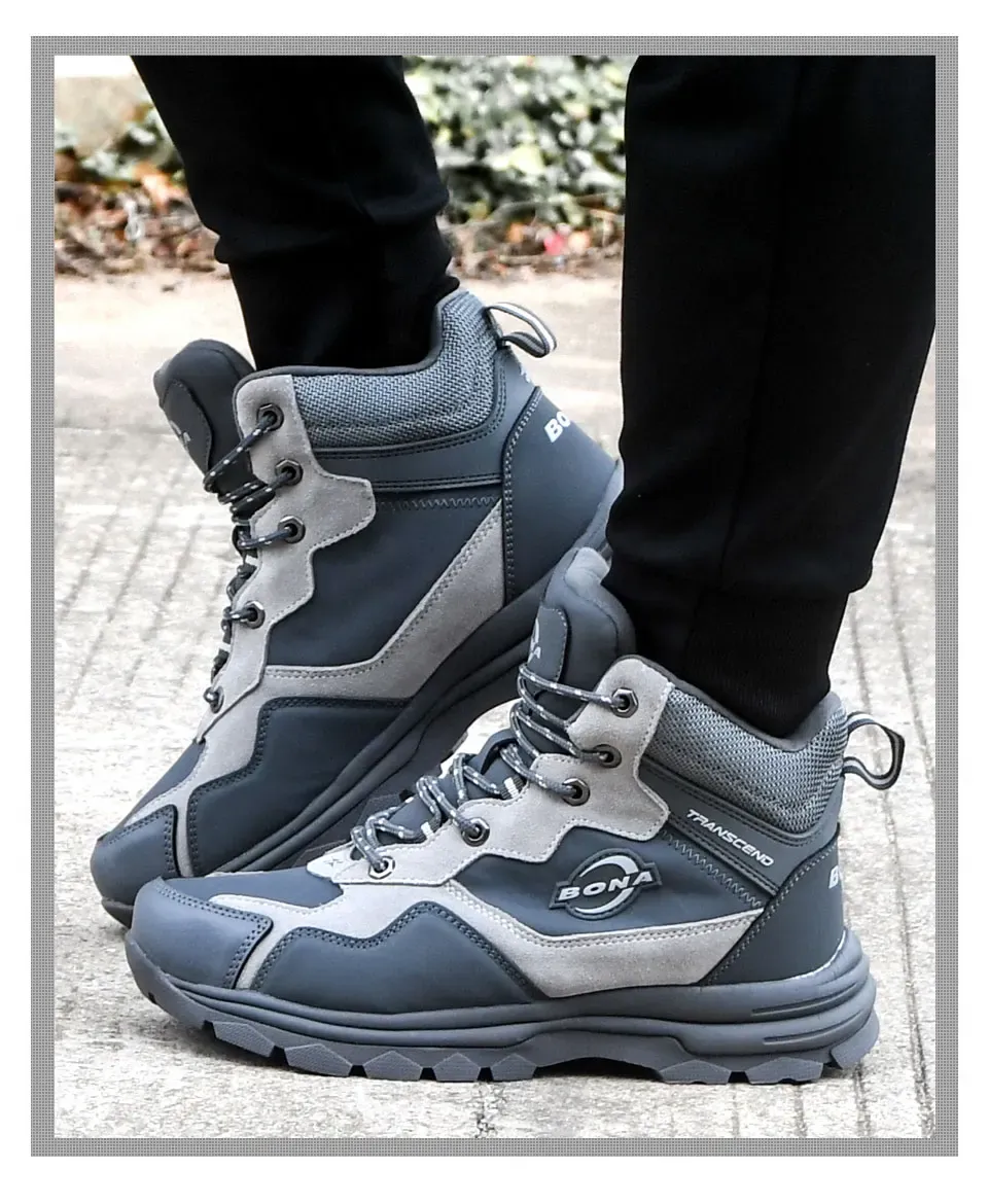 Bottes de randonnée d’hiver BONA doublées peluche pour homme