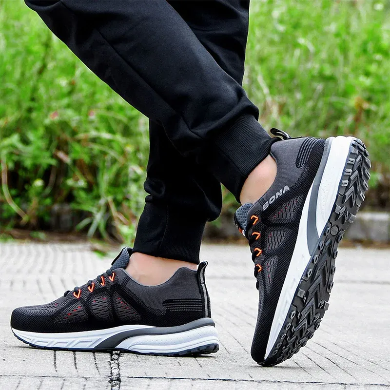BONA Chaussures de course respirantes à zip