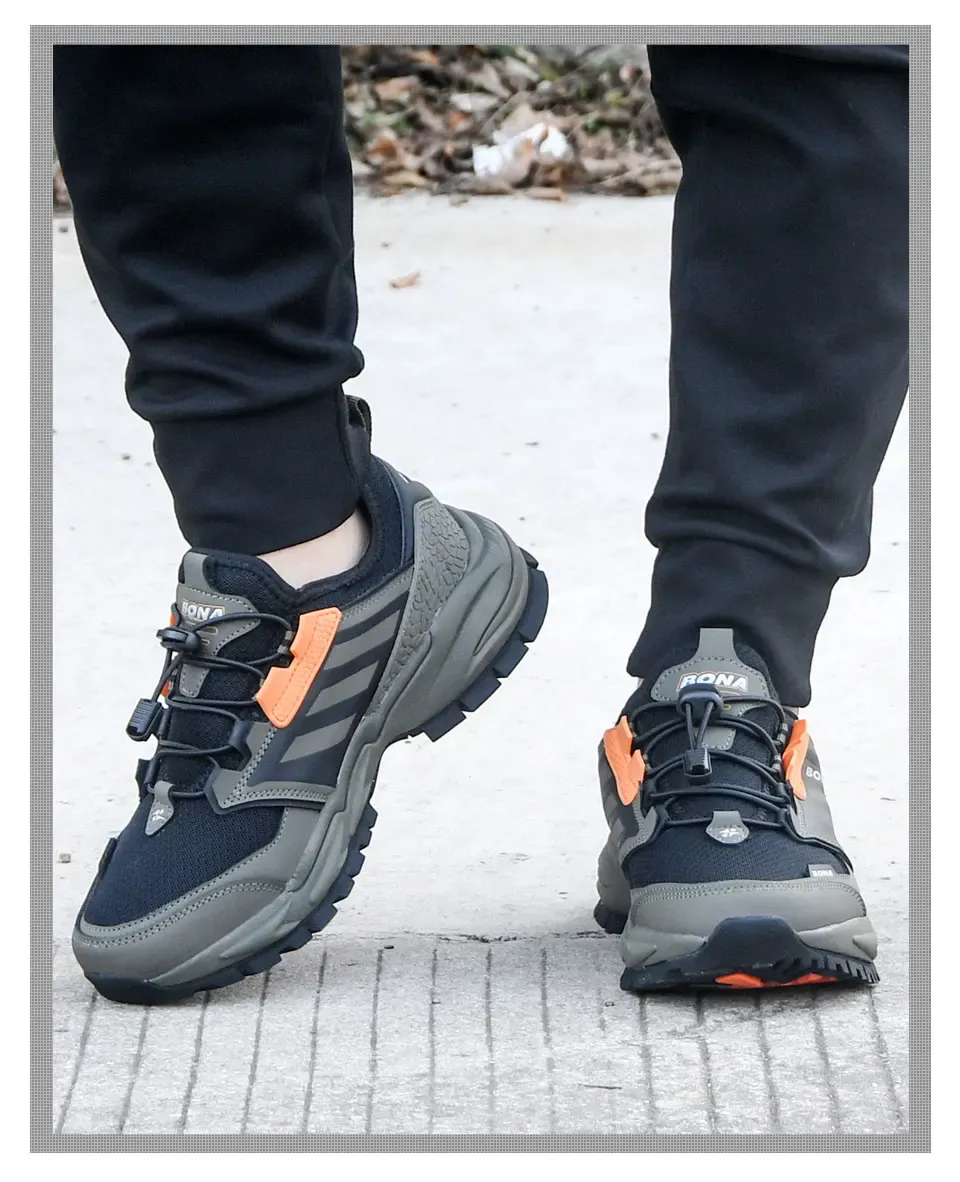 Baskets de running BONA légères à enfilage rapide pour homme