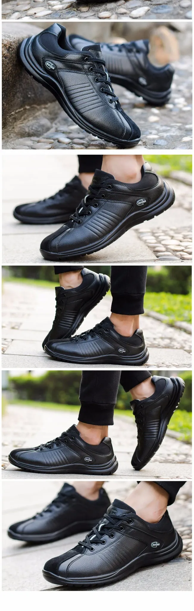 Chaussures casual BONA légères à lacets pour homme