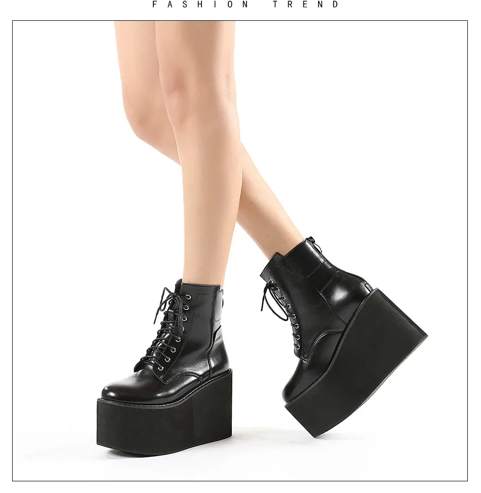 Bottines compensées à plateforme haute Gdgydh