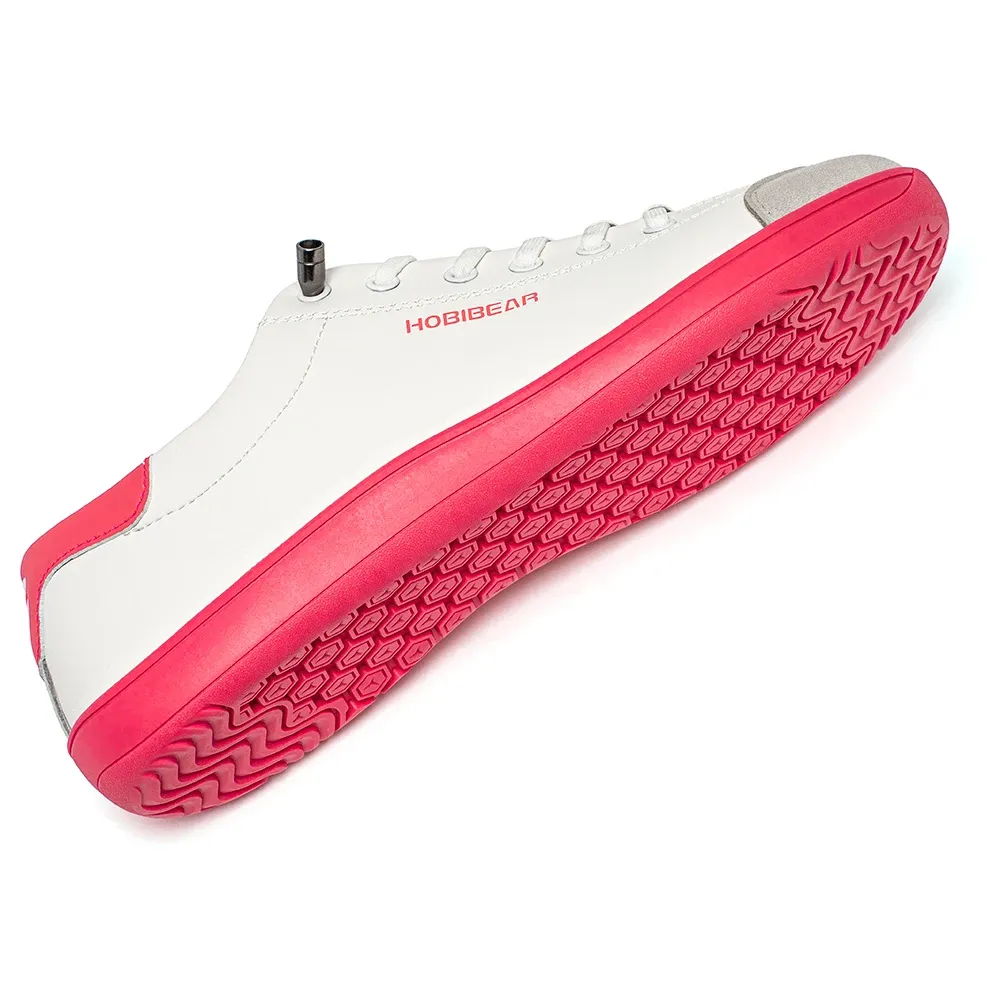 Chaussures minimalistes HOBIBEAR à bout large, cuir synthétique et enfilage rapide