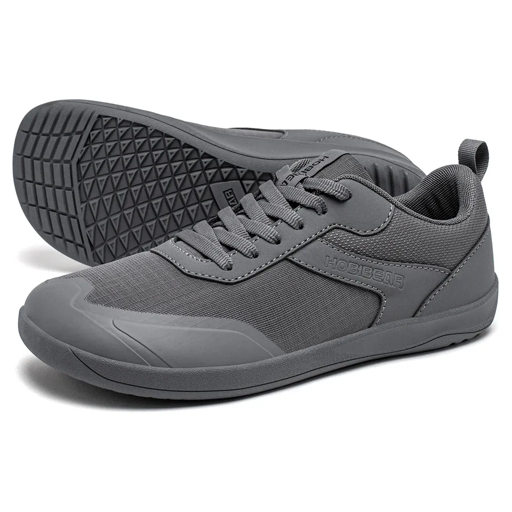 Baskets HOBIBEAR à bout large en maille respirante et cuir synthétique