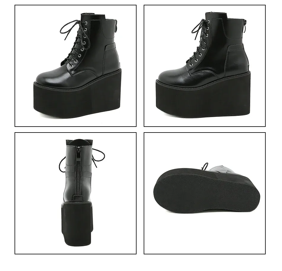 Bottines compensées à plateforme 10,5 cm Gdgydh