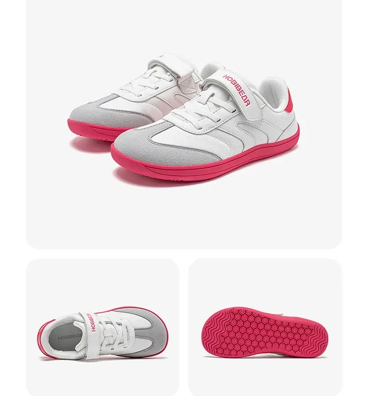 Chaussures barefoot HOBIBEAR rétro à bout large pour enfants