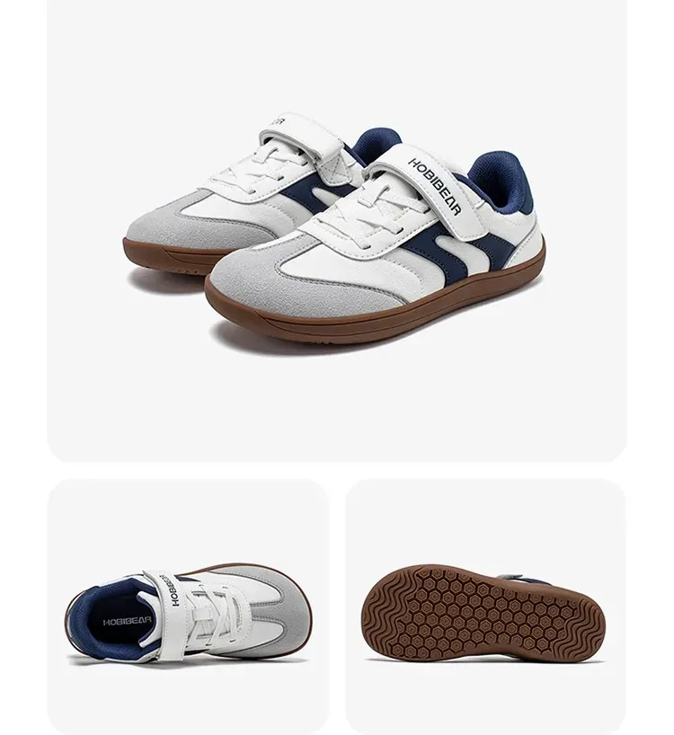 Chaussures barefoot HOBIBEAR rétro à bout large pour enfants