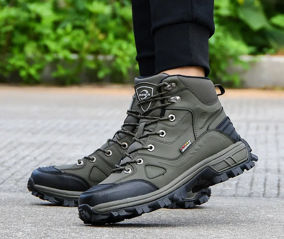 BONA chaussures de randonnée montantes doublées pour homme