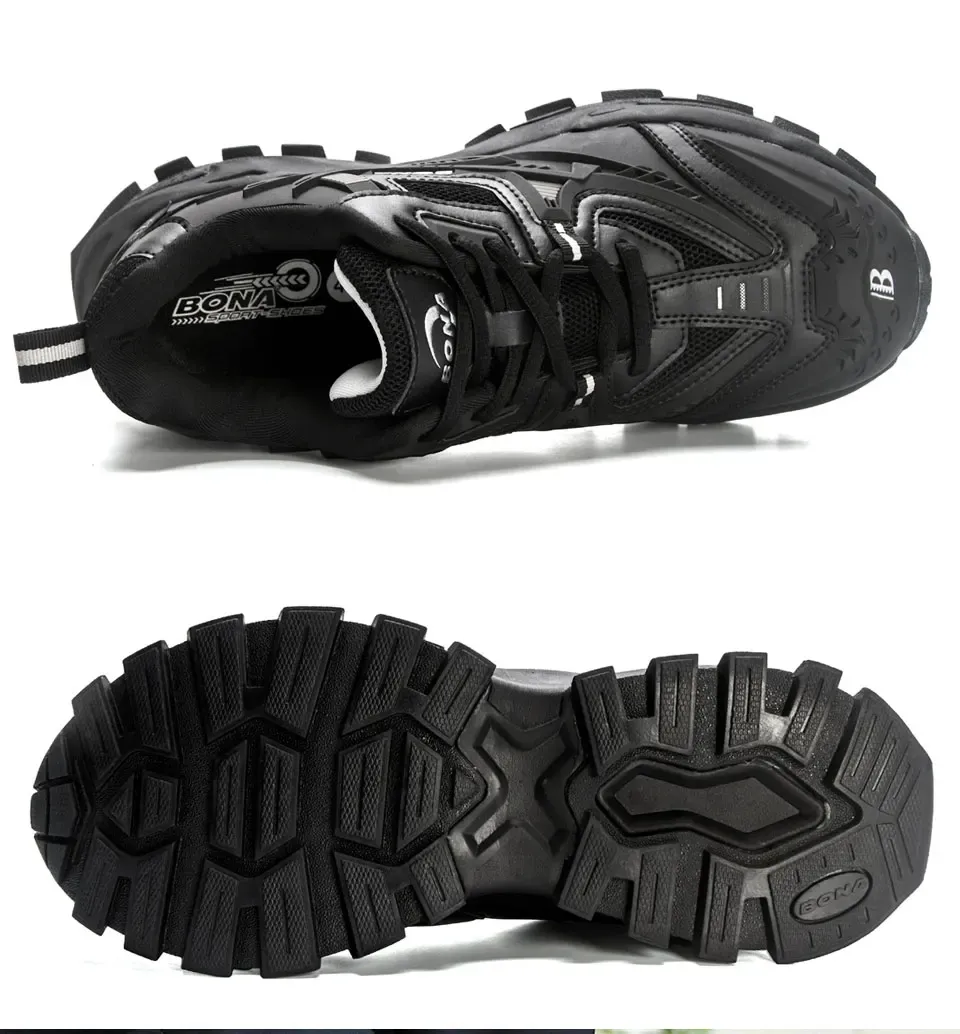 BONA 37703 : baskets de course légères et stables pour homme