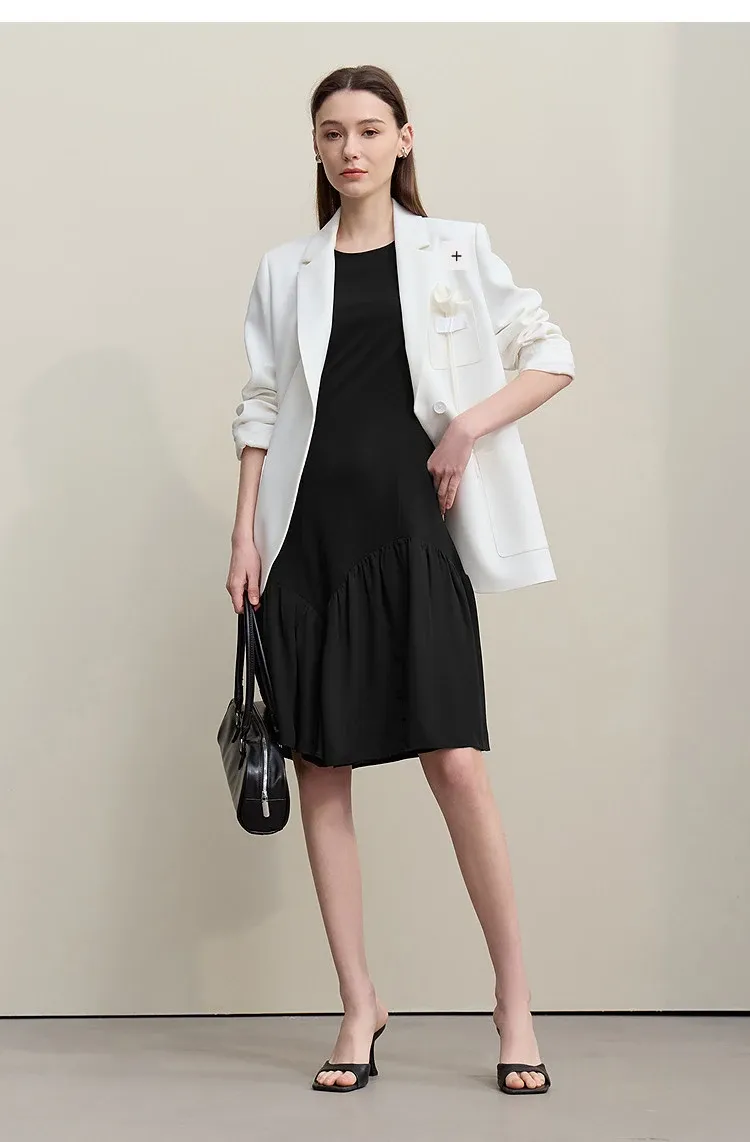 Robe midi AMII en mousseline à coupe ajustée