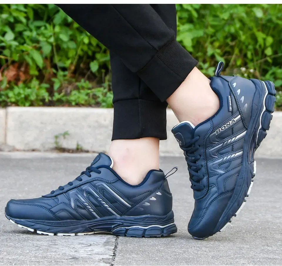 BONA chaussures de marche légères homme à confort respirant