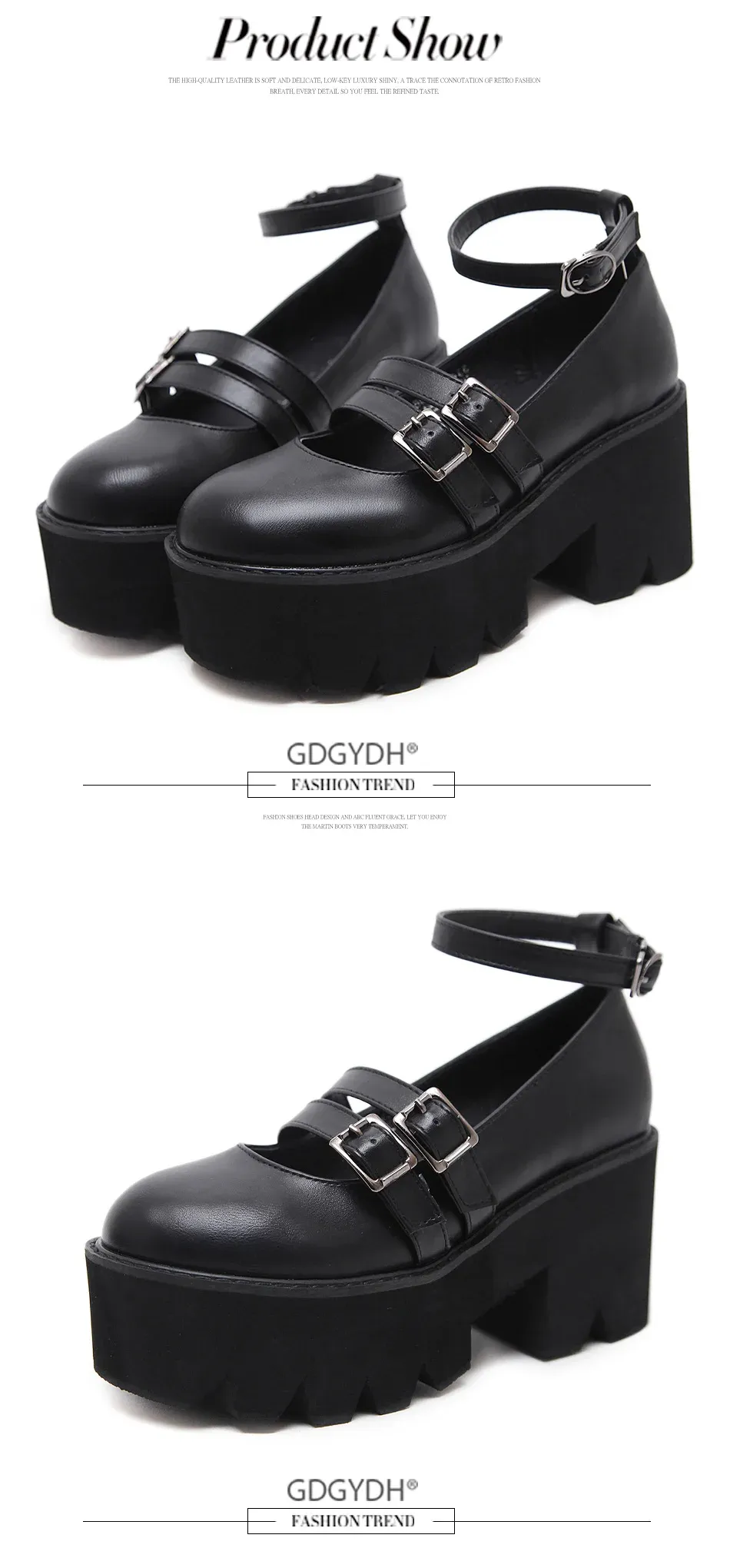 Chaussures Mary Jane compensées Gdgydh à bride cheville