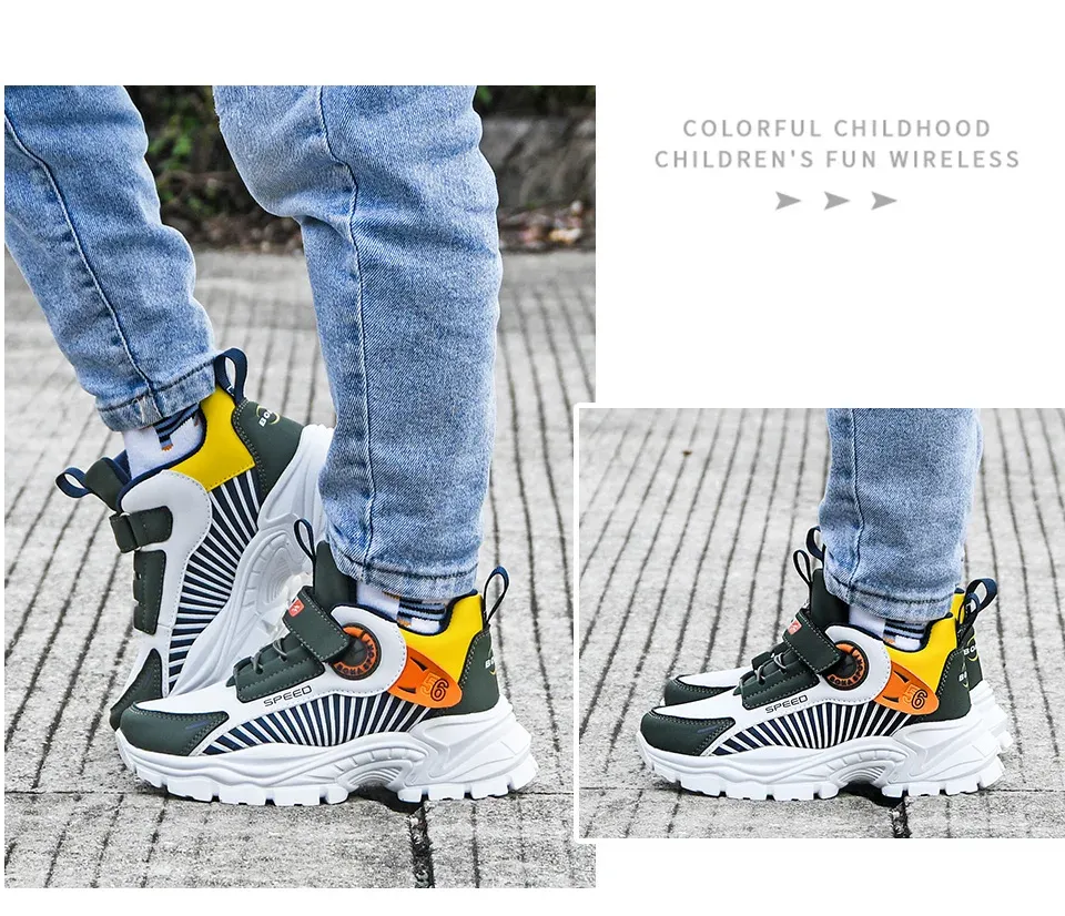 Baskets enfant BONA respirantes à fermeture scratch