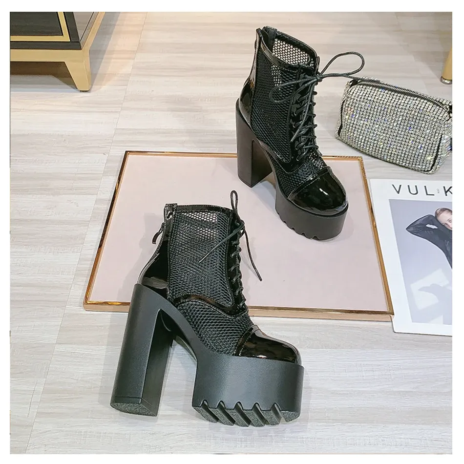 Bottes à plateforme respirantes Gdgydh pour femme