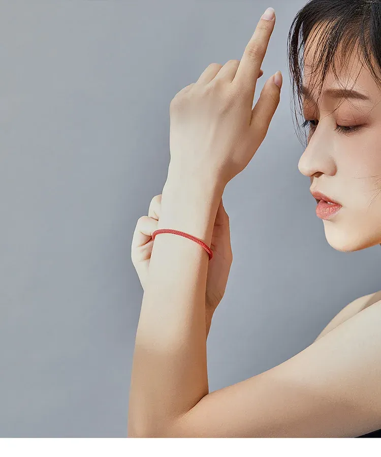 Bracelet cordon WOSTU en argent 925 et zircone