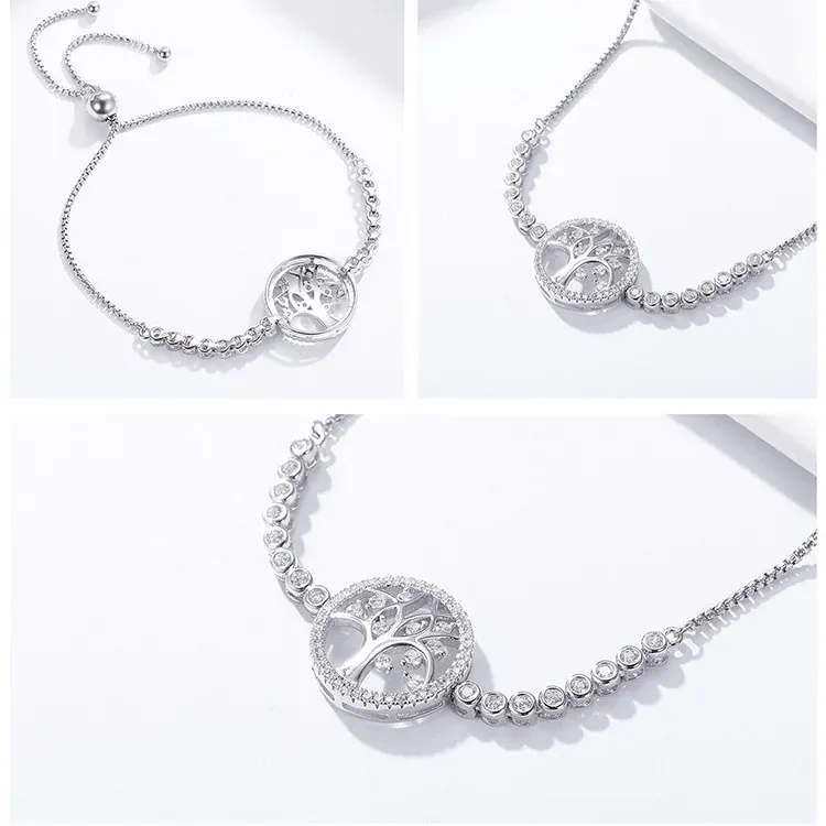 Bracelet arbre de vie en argent 925 WOSTU