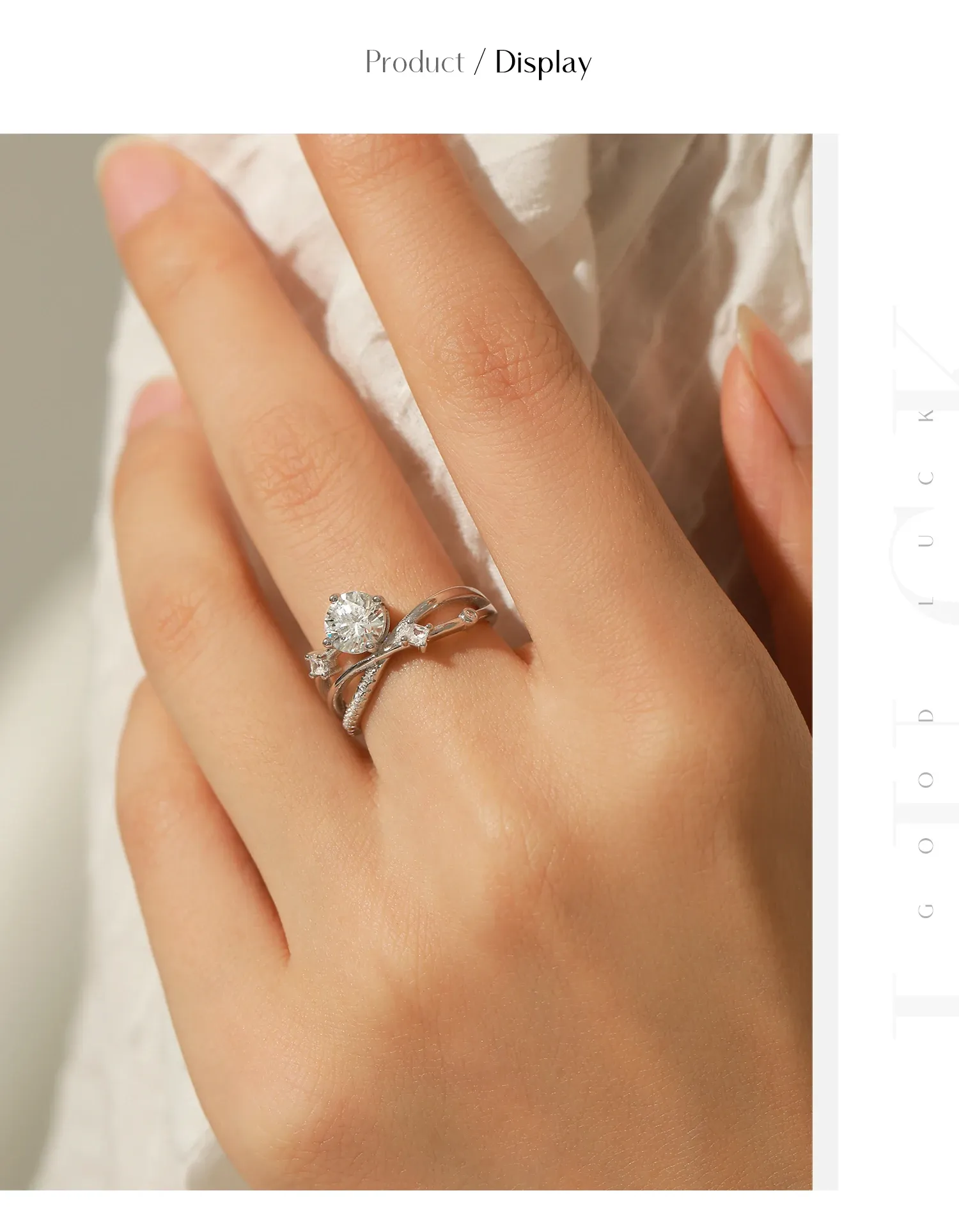 Alliance moissanite ronde en argent 925 MODIAN