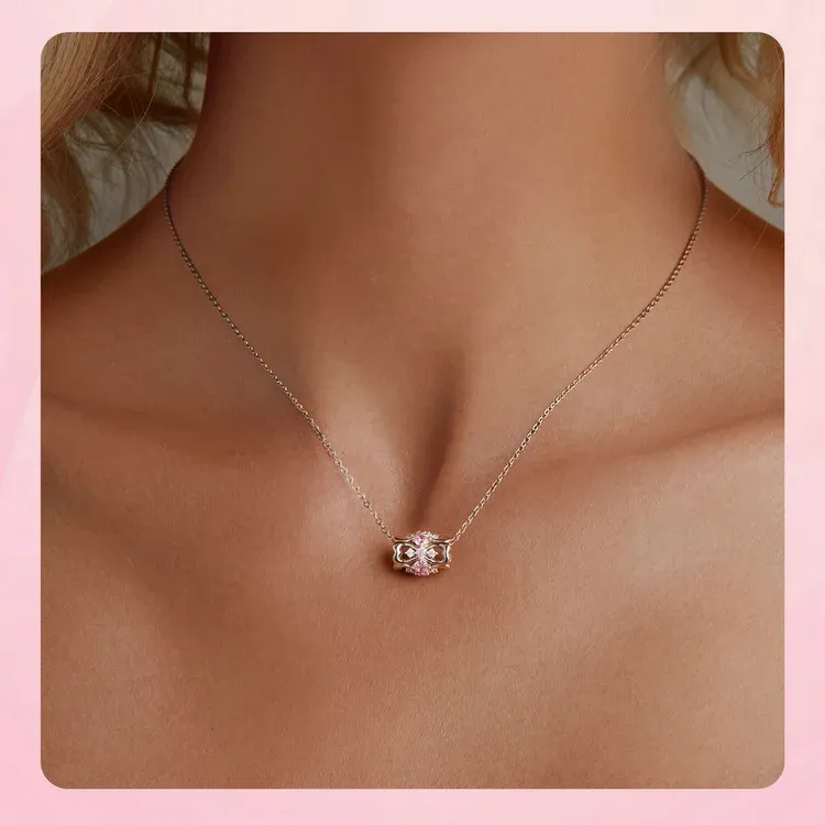 Breloque lune étoilée en argent 925 et verre transparent