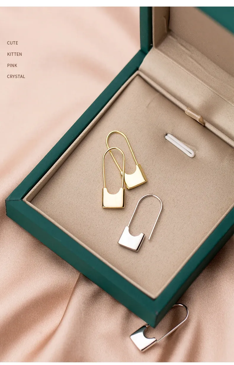 Boucles d’oreilles puces géométriques en argent 925 MODIAN