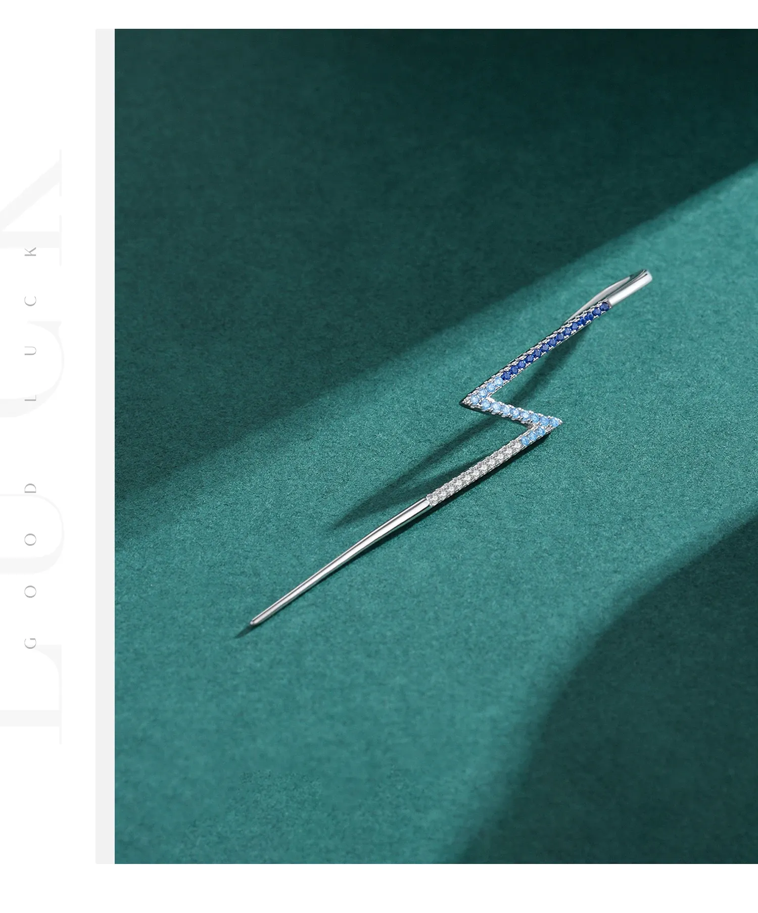 Boucles d’oreilles longues géométriques en argent 925 MODIAN