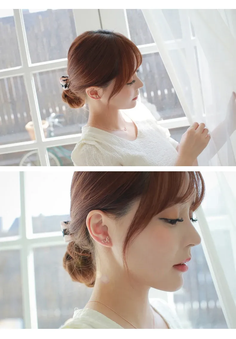 Boucles d’oreilles papillon ajouré en argent 925 MODIAN