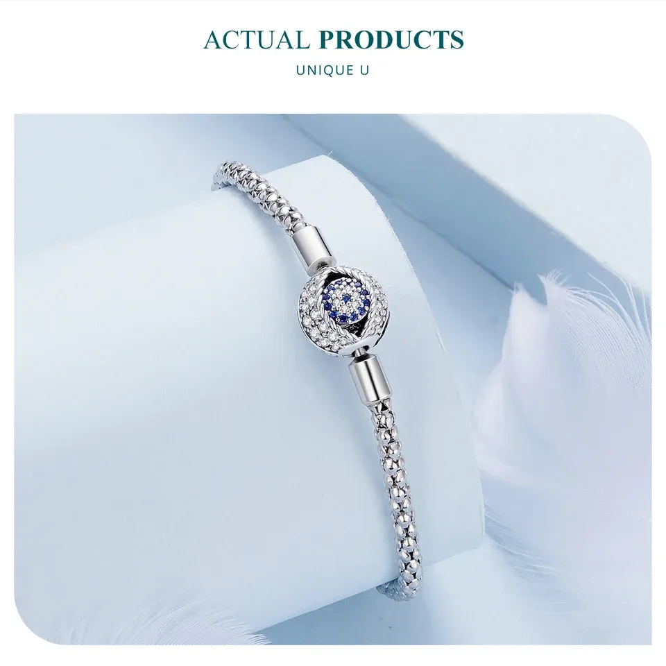 Bracelet porte-bonheur œil protecteur en argent 925 WOSTU