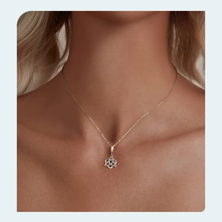 Breloque nœud celtique ajouré en argent 925 WOSTU