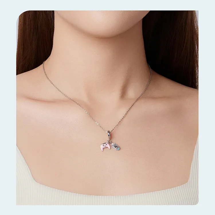 Breloque château féerique en argent 925 WOSTU