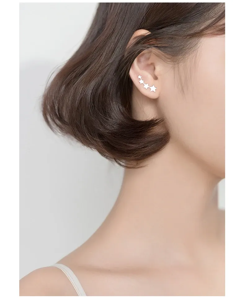 Boucles d’oreilles étoile en argent 925 MODIAN, finition dorée