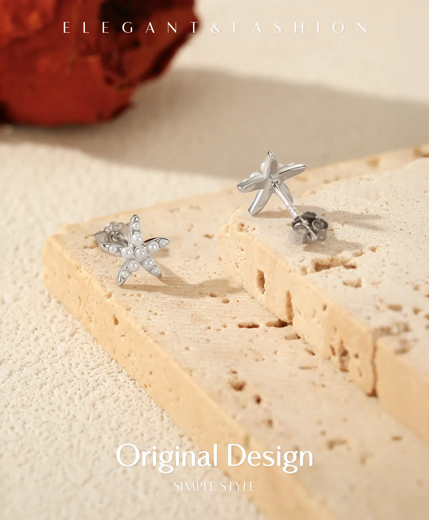 Boucles d’oreilles étoile de mer en argent 925 MODIAN