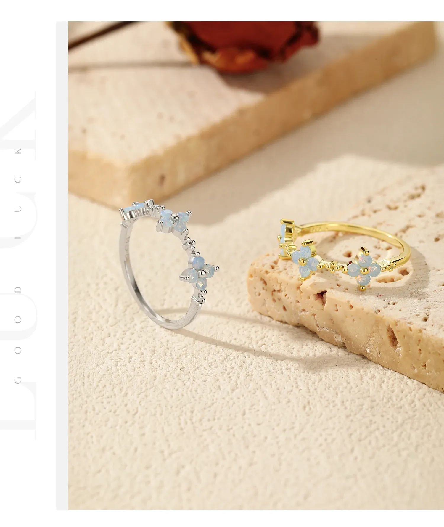 Bague trèfle opale en argent 925 MODIAN