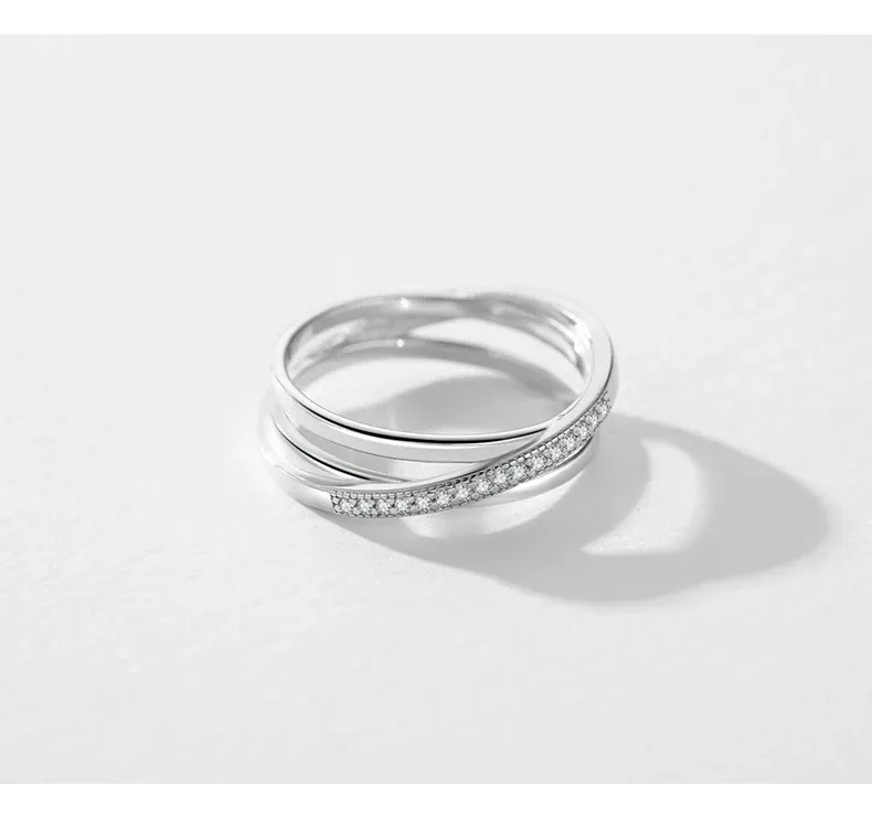 Bague géométrique croix en argent 925 MODIAN