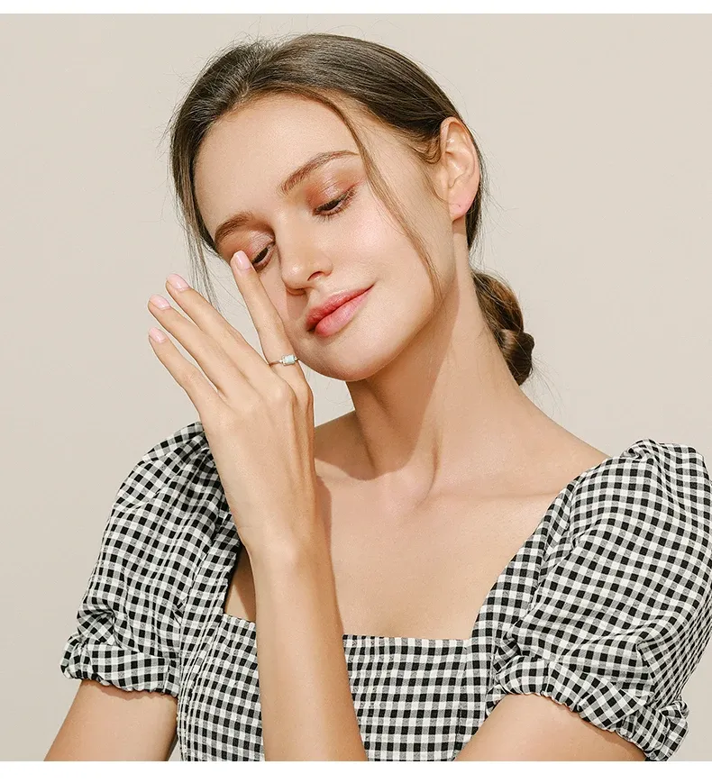 Bague en argent 925 avec opale naturelle MODIAN