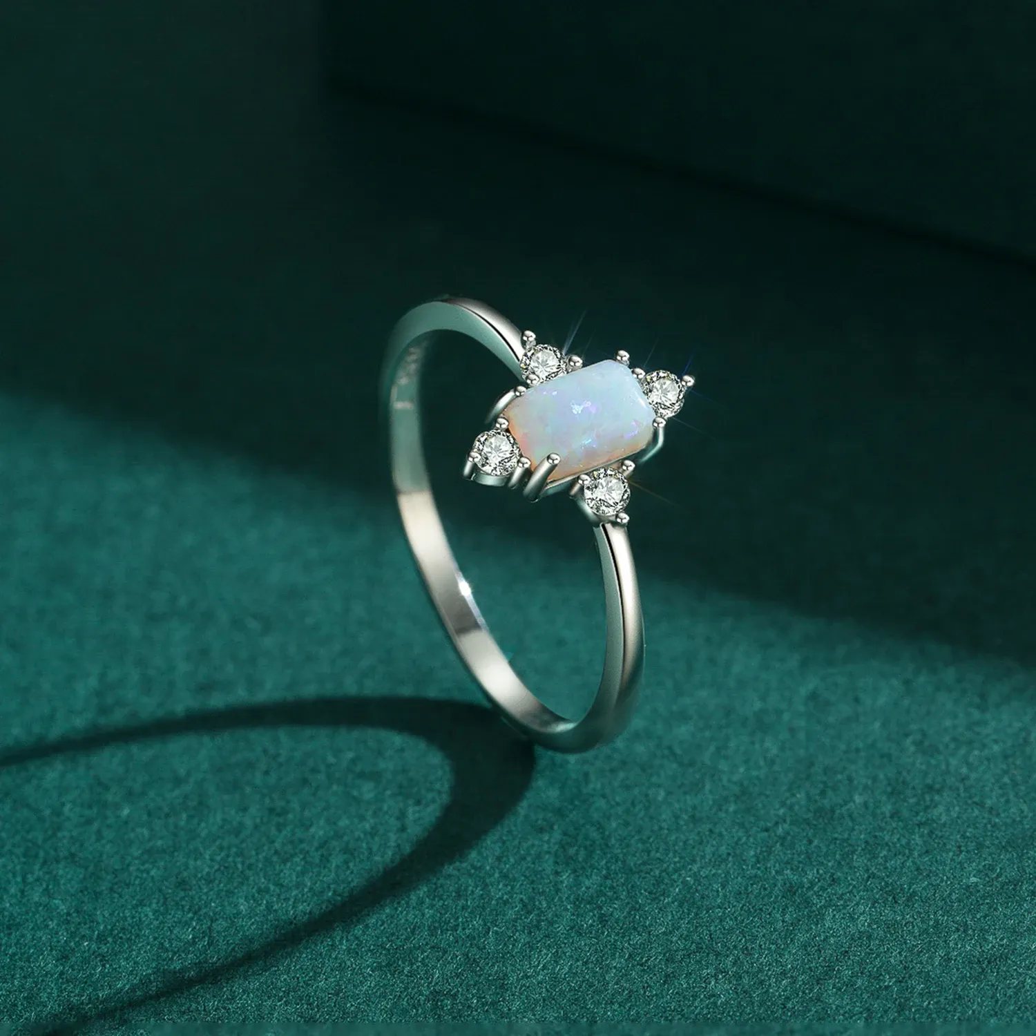 Bague couronne opale en argent 925 MODIAN