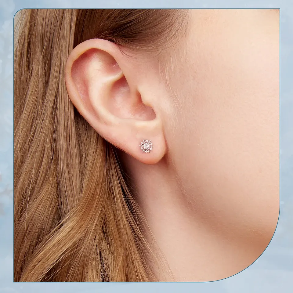 Parure fleur de glace en argent 925 Bamoer